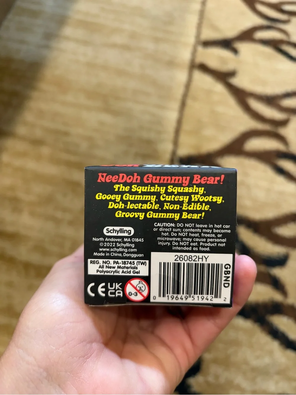 Schylling Nee Doh Gummy Bear - Purple